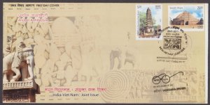 INDIA - VIETNAM JOINT ISSUE : 2018 ANCIENT RELIGIOUS ARCHITECTURE - 2V FDC