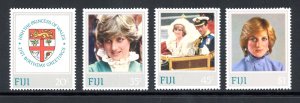 Fiji 470-473 MNH 1982 Royal Wedding