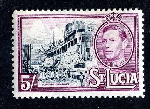 1938 St Lucia  Sc# 124 MLH* cv $10 ( 7988 BCXX )