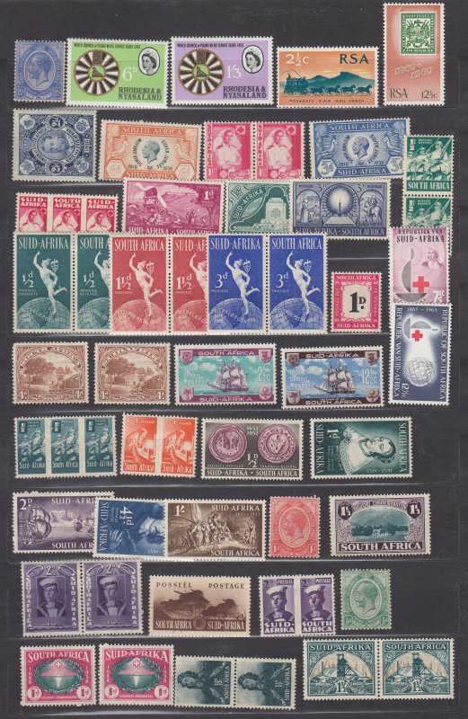 J40110 JL stamps worldwide mint lot, most south africa