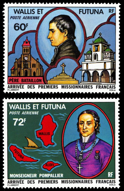 Wallis & Futuna Islands 1978 Scott #C80-C81 Mint Never Hinged