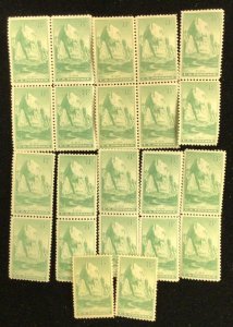 747 Zion Park  National Parks Year Issue 22 MNH 8 c stamps   1934  