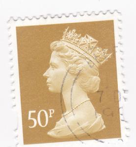 G.B. 1993 QE II (Machins) Ochre- 50p used