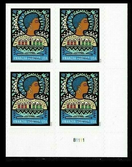 5560 Kwanzaa Plate Block Mint/nh FREE SHIPPING Delivery After 10/10