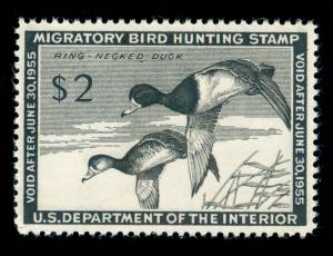 MOMEN: US STAMPS #RW21 DUCK MINT OG NH XF