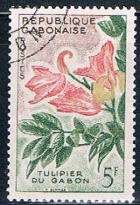 Gabon 158 Used Tulip tree ul 1961 (G0298)+