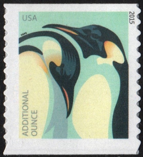SC#4990 (22¢) Emperor Penguin Coil Single (2015) SA