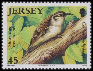 Jersey 1497 Woodland Birds Short-toed Treecreeper 45c single MNH 2010