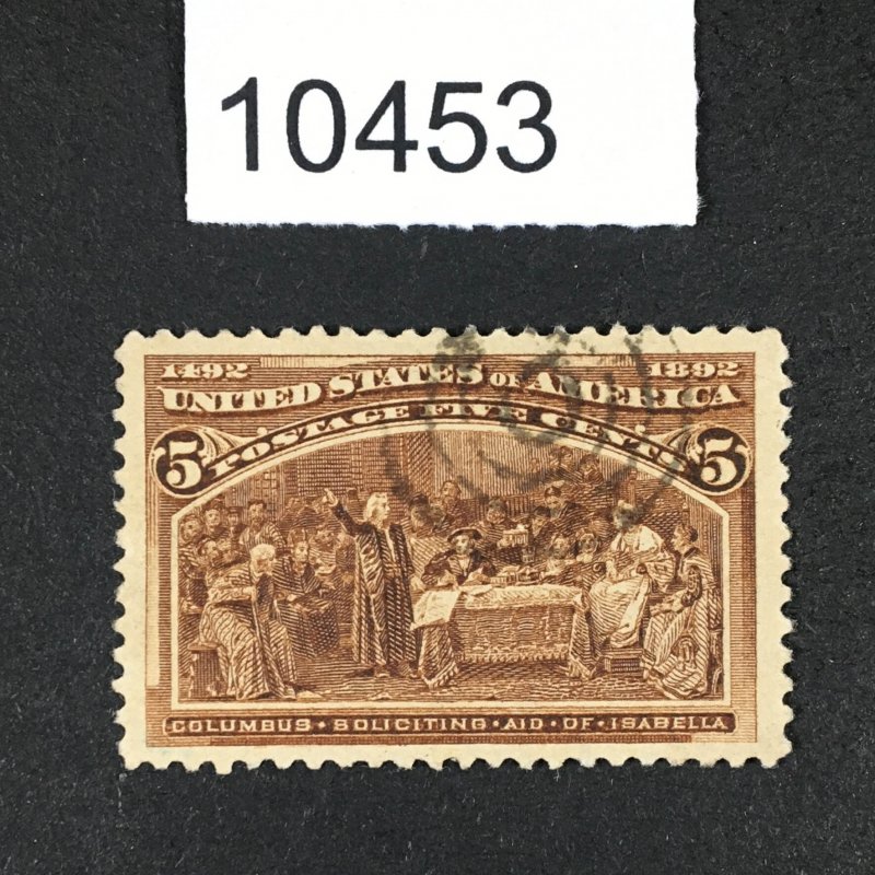 MOMEN: US STAMPS # 234 USED VF/XF LOT #10453