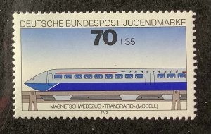 Germany 1975 Scott B520 MNH  - 70 + 35pf,  Transrapid Magler Train, model