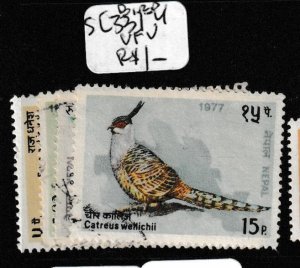 Nepal Bird SC 331-4 VFU (9ghr)