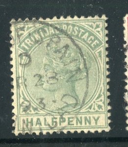 TRINIDAD; 1883 early classic QV issue fine used shade of 1/2d. value