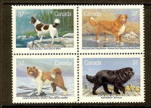 Canada, Scott #1220a, 37c Canadian Kennel Club, VF Ctr, MNH