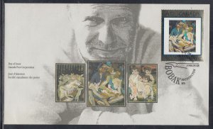 Canada Scott 1754 FDC - Masterpieces of Canadian Art