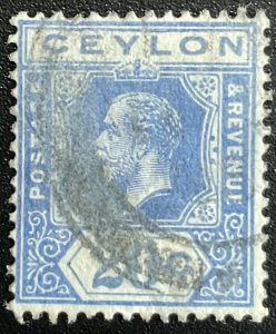 Ceylon #237a Used Single King Edward VII L23