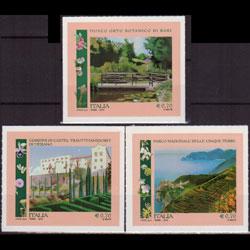 ITALY 2013 - Scott# 3175-7 Botanical Gardens Set of 3 NH