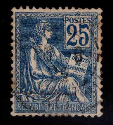 FRANCE Scott 119 Rights of Man Used stamp