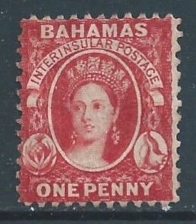 Bahamas #24 Mint No Gum 1p Queen Victoria - Wmk. 2