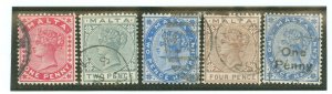 Malta #9/10/11a/12/20 Used Single