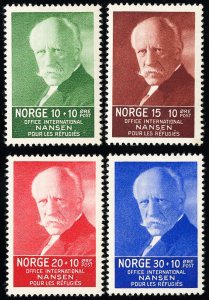 Norway Stamps # B5-8 MLH VF Scott Value $30.00