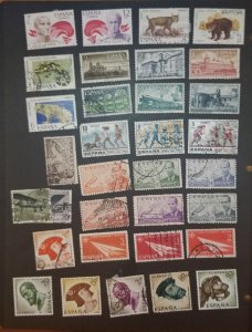 SPAIN Used and MH Unused Vintage Stamp Lot Collection T1558