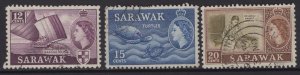 SARAWAK 203-205  USED