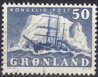 Greenland #35  F-VF Used  CV $11.00  (Z8091)