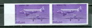 FRANCE 1986 AIR  #C58...IMPERF MARGIN PAIR...MNH