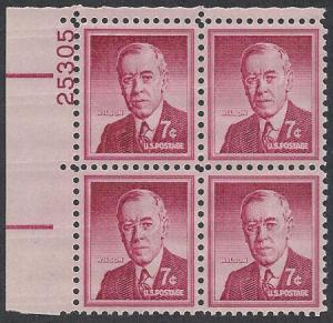 1040,MNH plate # 25305