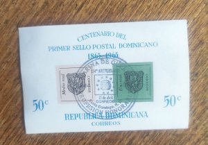 Suvenir block,original reproduction of first domenicans stamps 1965