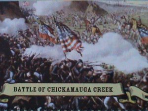 ​ANTIQUE-BARBUDA -AMERICAN CIVIL WAR-THE BATTLE FIELDS MNH SHEET VERY FINE