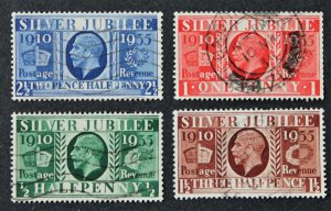 Great Britain Sc# 226-229 Used Complete Set King George 1935