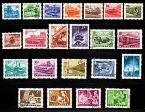 Hungary #1507-28 ~ Complete Set of 22 ~ Used, Ucto, MX  (1963-64)