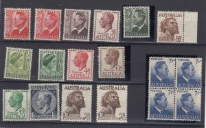 Australia KGVI/QEII Collection Of 18 Mint Values To 2s 6d SG253 MNH BP7933