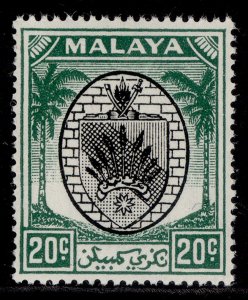 MALAYSIA - Negri Sembilan GVI SG53, 20c black & green, NH MINT.