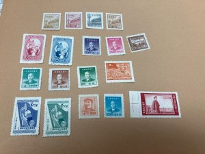 KAPPYSTAMPS  CHINA 18 DIFFERENT 1950'S UNUSED  GS1731