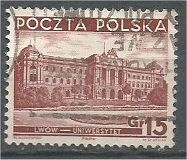 POLAND, 1936, used 15g, University Scott 310