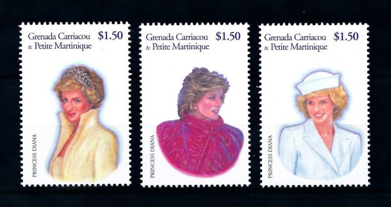 [91845] Grenada Grenadines 2001 Royalty Princess Diana  MNH