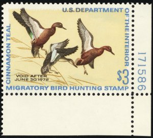 RW38, Mint NH XF/Superb $3 Duck Stamp - PSE Graded 95 Certificate * Stuart Katz