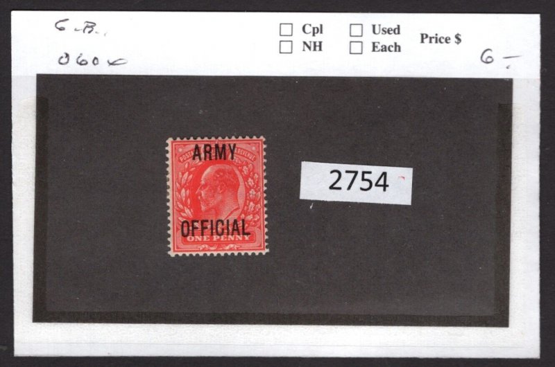 $1 World MNH Stamps (2754) GB  060 see image for details