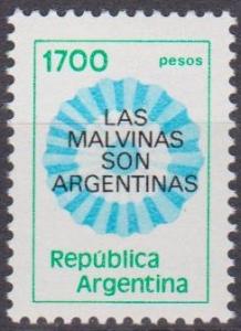 Argentina Scott 1338 MNH** 1982 Falkland Overprint