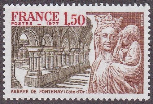 France # 1545, Fontenay Abbey, NH