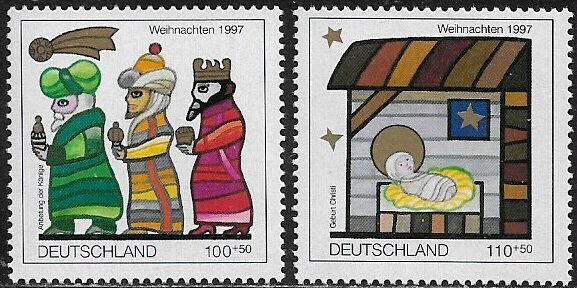 Germany #B825-6 MNH Set - Christmas