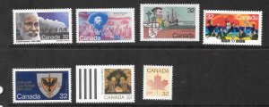 Canada Mint NH Lot of 21 Different 32 cents Stamps  Face Value $6.72