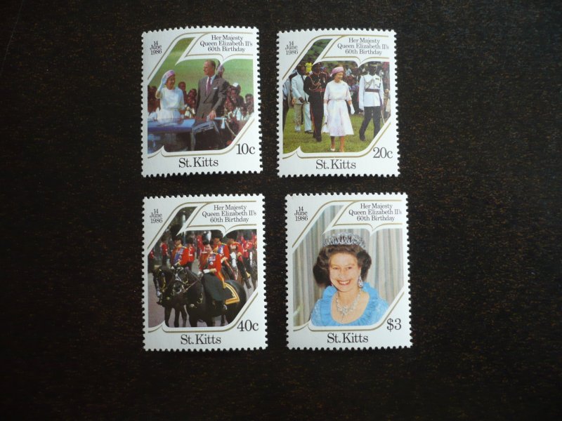 Stamps - St. Kitts - Scott# 177-180 - Mint Never Hinged Set of 4 Stamps