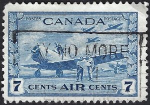 Canada #C8 7¢ War: Student Flyers (1943) Airmail. Fine centering. Used.