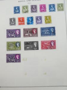 EDW1949SELL : KENYA U & T Very clean Mint & Used collection on pages. Cat $523.