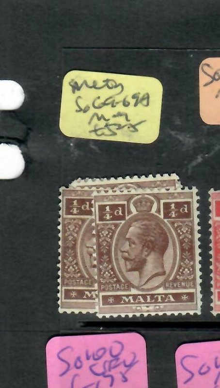 MALTA  (PP2405B)  KGV  1/4D  SG 69-69A    MOG