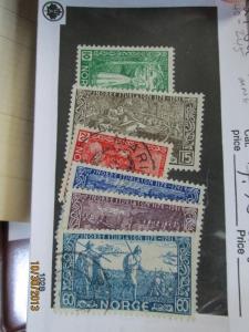 Norway #240-245 used