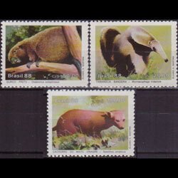 BRAZIL 1988 - Scott# 2141-3 Wildlife Set of 3 NH